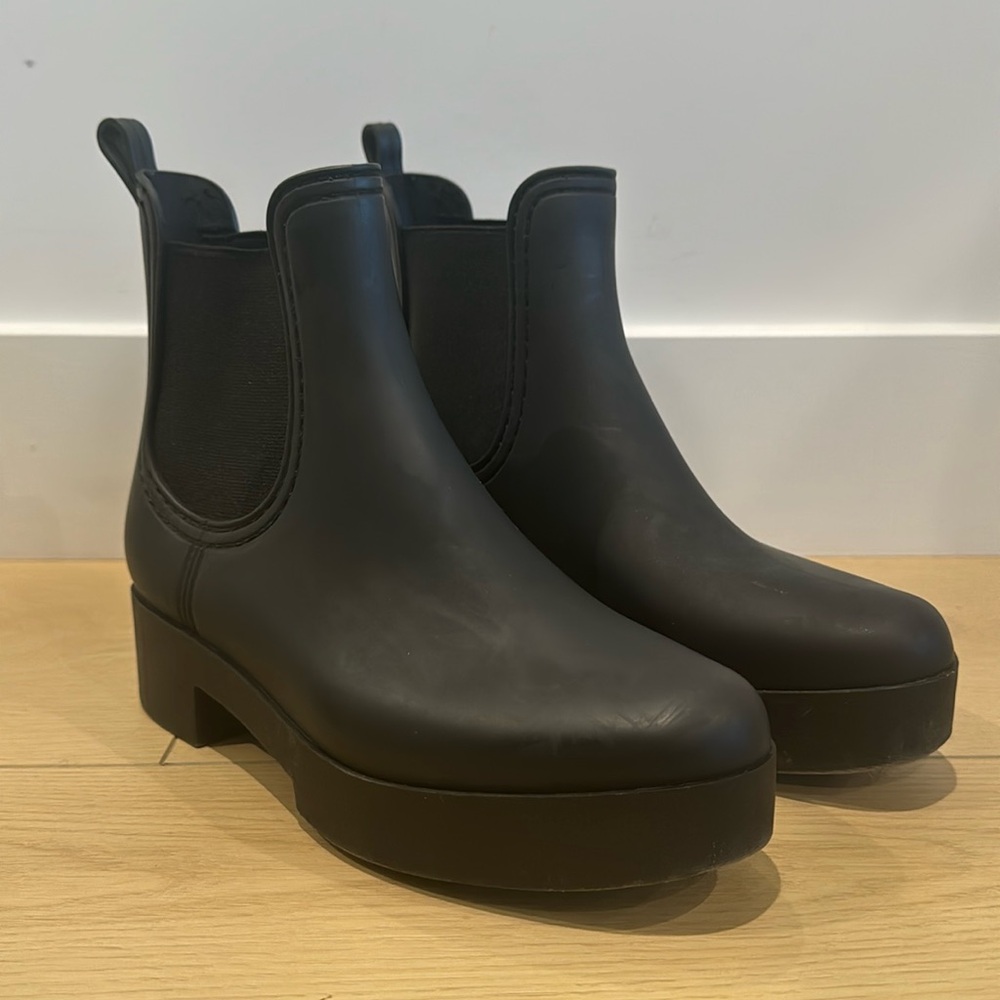 Jeffrey Campbell Rainz Chelsea Black Ankle Boot